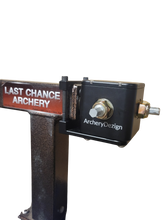 Load image into Gallery viewer, Archery device with 'Last Chance Archery' and 'Archery Dezign' branding on a white background