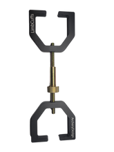 Load image into Gallery viewer, Black and gold clamp with 'LimbClamps' branding on a white background